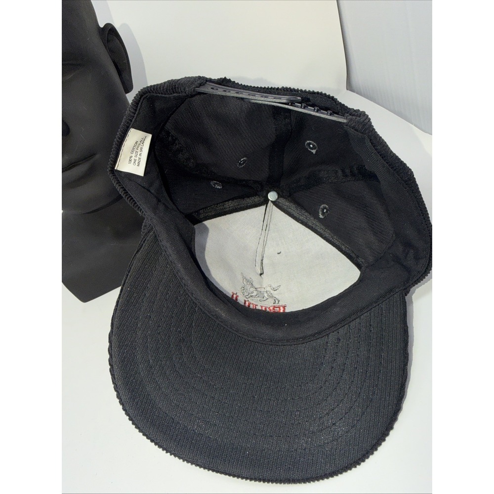 Vintage Bull Durham Strapback Hat Black Movie Promo Baseball‎ Cap One Size - Picture 5 of 7